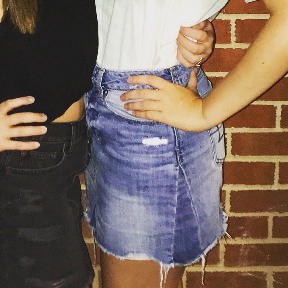 Blue jean skirt